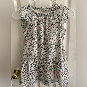 Banana Republic Sleeveless Floral High Neck Blouse